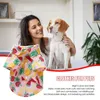 Ropa para perros ropa de verano camisa para mascotas transpirable para perros pequeños atuendos de estampado de frutas para cachorros