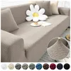 Leorate Polar Fleece Thick Elastic Sofa Cover Slipcovers Armchair Protector 1234 Seater Corner Couch For Living Room 240325