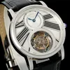 RMS Montree De Luxe Erkekler Tourbillon Manuel Mekanik Hareketi Çelik Kılıf Strap Luxury Watch Wristwatches Relojes Su Geçirmez