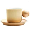 Tazze da caffè in ceramica e set di piatti con tazza di bellezza alta per tazze da tè ceramica in ceramica Natale
