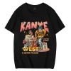 2024 vestiti a maniche corte kanye west t-shirt uomo abbigliamento da donna uomo hip hop fan top t