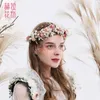 Super Immortal Korean Bride Travel Photography Bridesmaid Sweet Simulation Rose Hairband Flower Boy Corolla Wedding wreath