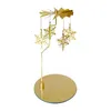 Portabandine metallo rotante rotante candelabello romantico per ornamento domestico