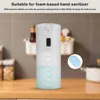Płynna dozownik mydła Automatyczny opryskiwacz łazienkowy Czujnik bezskuteczny Duża pojemność napełniacza dyfuzor dom El Office czarny