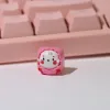 Tillbehör Handgjorda hartsnyckel för Cherry MX Switch Gamer Mechanical Keyboard KeyCaps Diy Artisan Esc Kawaii Söta rosa kycklingknappar