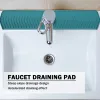 Fauce de robinet en silicone plateau d'égouttement Plateau de drainage rapide Évier de cuisine robinet spllash gard pour comptoir de cuisine salle de bain pour robinet