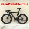 Bicicletas 700c Road Bicycle Aluminium Llight Frame Bicyc com Dual Disc Freios Cidade Combinente de 70 mm de viagem Carro de corrida de viagem L48