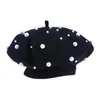 Berets Franse baret parel kralen kunstenaar kleur warme beanie cap schilder hoed voor