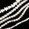 Cuentas de concha de estrella blanca natural de agua dulce Madre de perlas para joyas de pulsera de collar de bricolaje haciendo accesorios hechos a mano