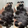 11a Body Wave Hair Bundles Luxury Virgin Hair Silk obearbetade mänskliga hårförlängningar Peruanska indiska malaysiska kambodjanska brasilianska svarta naturliga färg