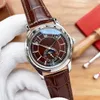 Mens Watch Designer Watch Top Luxury Watch Multi Functional Automatic Movement Leather Leather Stainless Strap Sipphire Glass Glass Watch for Mens Oologio.