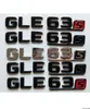 Chrome Black Letters Number Trunk Badges Emblem Emblem Badge Sticker för Mercedes Benz W166 C292 SUV GLE63S GLE63 S AMG2071290