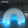 Annonser 10 m dia (33ft) Färgbyte LED -belysning Uppblåsbar kupoltält upplyst Blow Up igloo Party Tent för utställning