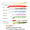 Wifreo 10 stcs zachte plastic aas vissen sabiki rig paling paling zout water visserij kunstaas met oogzee vissen zand paling pesca lumo wit