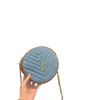 Nuovo per spalle 80% Factory Wholesale Womens Nuova borsa rotonda Lingge Small Chain Crossbody Casual Versatile One Bag