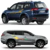 Car Door Side Stickers For Mitsubishi Pajero 1-4 MK2 TR4 V20 V33 V60 V73 V75 V98 Vinyl Decor Film Decals Tuning Auto Accessories