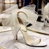 Sandals 2024 Spring Transparent Heels Rhinestone Special-shaped Heel Women Beautiful Sexy Fairy Wind Crystal