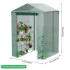 Walk-In Greenhouse Warm Hushåll växt växthus täcker vattentät anti-UV Protect Plants Flowers (racket ingår inte)