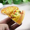 Decorative Flowers 1pc Simulation Pizza Blocks Artificial Food Vegetables Bread Shooting Props Cookie Po Kitchen Decoration