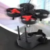 Drones Pokefpv RTF Micro FPV RC Racing Drone Quadcopter مع LSVR009 Mini FPV Goggles VR سماعة 1000TVL