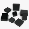 1PCSブラックスクエアジュエリーディスプレイギフトボックスオーガナイザーエンゲージメントリングイヤリングブローチネックレスブレスレットパッケージボックス