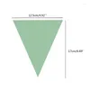 Party Decoration Color Linen Bunting Banners for Home Decors Partier och Wedding 12 Flags