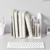 Intrekbare boekensteunen voor planken Boekondersteuning Stand Verstelbare boekenplank met Pen Holder Desk Organizer Folder Book Stoppers