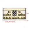 Modern Luxury Showcase for Bar Wall-mounted Display Industrial Style Wine Rack Simple Luminous Bar Cabinet for Internet Cafe