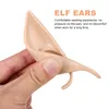 Flores decorativas Cosplay Elf Ears Fairy for Party Dress Up Fake Dores Makeup Costume Props Mulheres