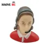 HY 1 Pc 1/9 Scale Civil Female With Earphone/ Male Pilots Figures Toy Model For RC Plane Accessories Hobby Color Red Blue Yellow