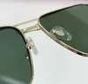 Vintage kwadratowe okulary przeciwsłoneczne złota srebrna metalowa rama zielona soczewki mężczyzn 0424 Summer Sunnies for Women Lunettes de Soleil szklanki Occhialia da sole uv400 okulary