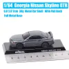 Sadece araba Georgia 1/64 Ölçek Nissan Skyline GTR Diecast Model Arabalar Oyuncak