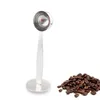 コーヒースクープステンレス鋼スタンドスプーンツール2 in 1スクープポータブルパウダー測定キッチンツール