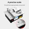 96W 24V Mini Multifunctional Table Saw Electric Desktop Saws Woodworking Bench Lathe Cutter Machine DIY Cutting Tool 63mm Blade