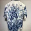 Camisas casuais masculinas Designer European Station Light Luxury Fashion Print Full Old Flower Casal Camise