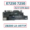 Motherboard CN0G9CNK 0G9CNK CN0TPHC4 TPHC4 For Dell Latitude E7250 7250 Laptop Motherboard ZBZ00 LAA971P With Core I5 I7 5TH Gen CPU DDR3