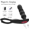 Massageador masculino massageador Bluetooth App Vibrator for Men Gay Anal Plug Plug Plug Remote Butt Plug Sexy para casais