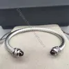 Fashion hook Bangle Bracelets Silver Women Men Charm Bracelet Twisted 5MM Cuff Wire Woman Designer Cable Jewelry Exquisite Accessories Top Trending gifts N5AG