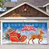 Tapisseries fond de Noël tissu de garage décoration de porte de porte de la porte de la porte de la détente du tissu suspendu tapisserie