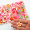 Devices 100pcs/24pcs Candy Bear Nail Charms Decoration Diy Magnetic Puffy Nail Pom Poms Kit Detachable Nail Art Rhinestone Accessories