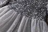 Sequin Girls Princess Party Robes pour 3 à 8 ans pour enfants Anniversaire Mariage de soirée Robe de bal de bal de printemps