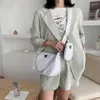 Umhängetaschen 2pcs Set Feste Farbhandtasche Frauen Marke Nylon Messenger Composite Totes Bag Lady Luxus kleine Handtaschen