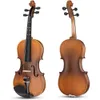 Ensemble de violon Eastar 4/4 - violon en bois massif en pleine taille pour les adultes avec étui dur, bracelet d'épaule, colophane, deux arcs, tuner à clip, cordes supplémentaires EVA-330