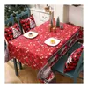 Table Cloth Colorful Tablecloths With Christmas Style Printed Elegant Dinning Desktop Decoration For Festival Party