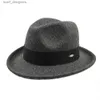 قبعات واسعة الحافة دلو القبعات الجديدة فيدورا قبعات رجالي الأسود