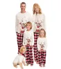 Newborn Baby Christmas Cartoon Pajamas Plaid Family Matching Romper Jumpsuit Children039s parentchild outfit pijama5839081