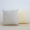 Pillow Cove 30x50 cm/45x45 cm rosa grau Elfenbein geometrische Baumwollstickdose mit für Sofa Bett Home Decorative Weiche
