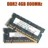 Mémoire d'ordinateur portable RAMS 4 Go PC26400 DDR2 800 MHz Notebook RAM 4G 8G 800 6400S 4G 200pin sodimm