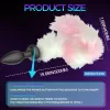 Fox Tail Vibrating Butt Plug Anal Sex Toys Remote Control Anal Toys & Games Vibrator with 10 Modes Perfect for Cosplay Couples