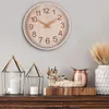 Nordic Minimalist Wood 12 "Mall Clock Battery Powered Silent Watch Living Halway Home Restaurant Dining Room Room Decoration